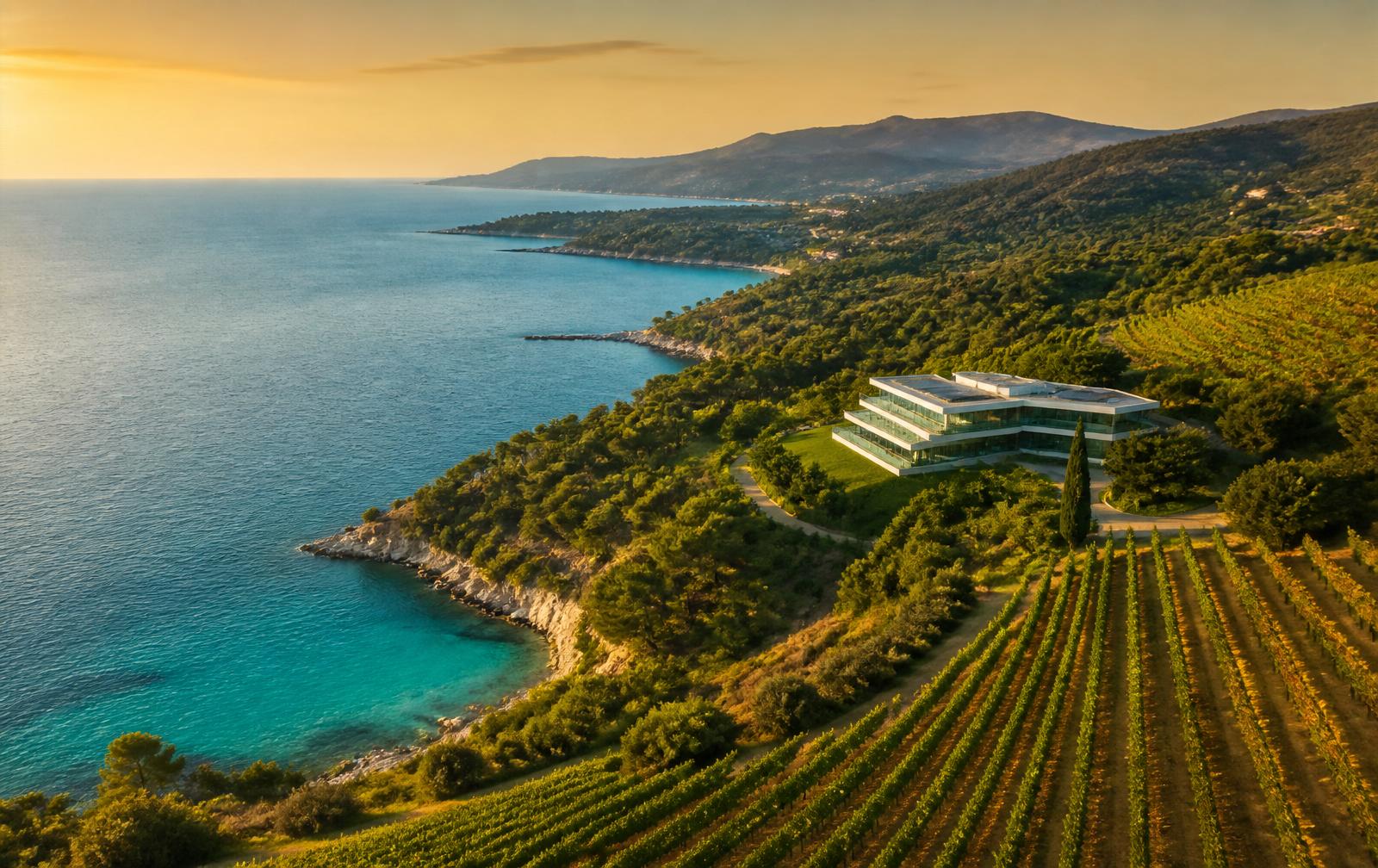 Vue de la Côte d'Azur